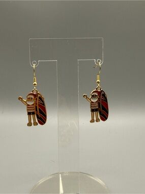 Christmas in July Earrings - Handmade #E0542C